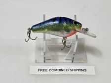Rare Bagley Ripple B 2 1/4" Crankbait Hajime "Jim" Murata H79S Blue Chart Silver