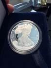 1995-P Proof $1 American Silver Eagle Box, OGP & COA