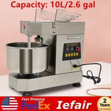 Commercial Dough Mixer 360° Mixing Dough Kneading Machine spiral stirring rod