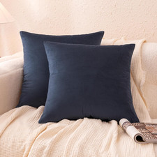 Velvet Throw Pillow Covers, Soft Decorative Square Cushion Cases Modern Home ...