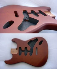 2-Piece -Stratocaster BODY Alder / MOCHA /Nitro Satin (Fender Strat Specs