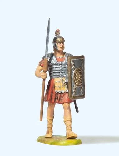 50200 Large G/LGB Gauge Elastolin Preiser Romans Marching, with Spear, 1:25 Scale