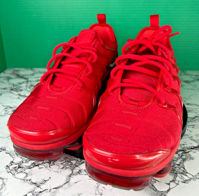 NIKE AIR VAPORMAX PLUS University Red Men's Size 8 CW6973-600 TN Vm Air Max