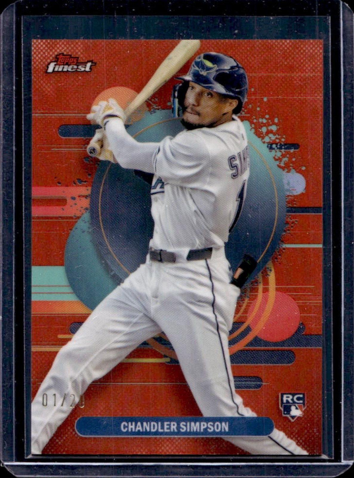 2025 Finest Chandler Simpson Uncommon RC Orange Refractor #1/20 Rays