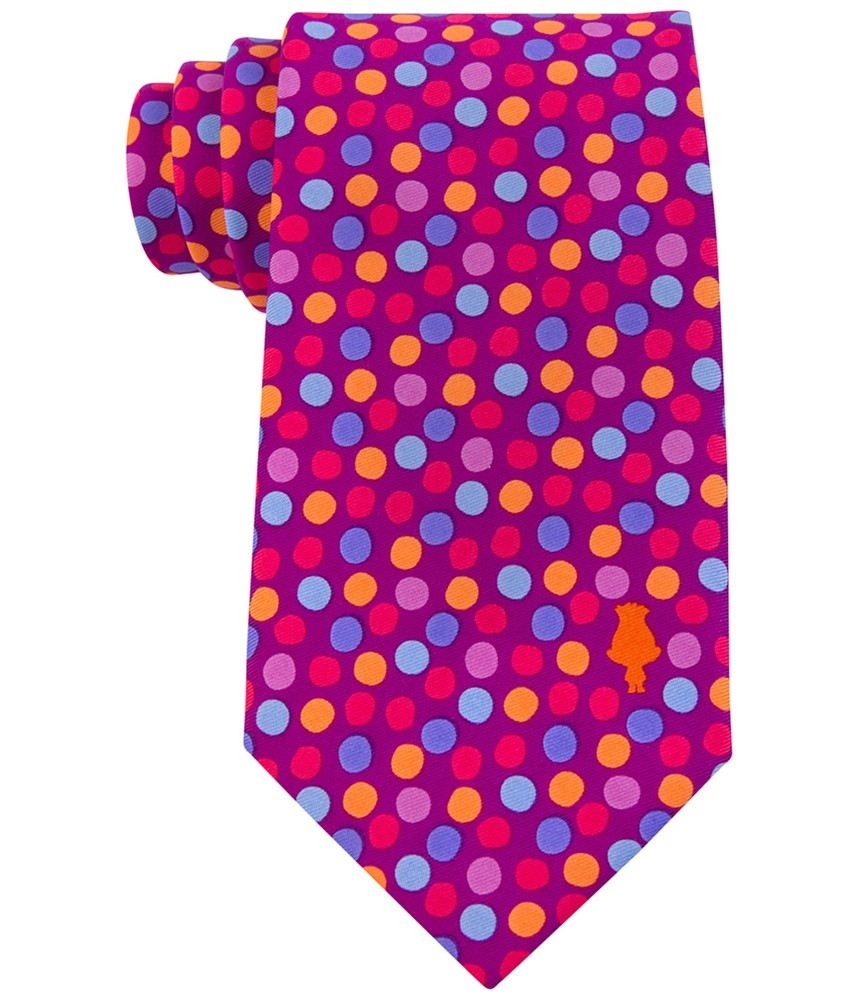 Dreamworks Mens Dots N Branch Self-tied Necktie, Purple, Classic (57 To 59 in.)