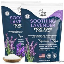 Soothing Lavender Foot Soak - Pedicure Foot Spa with Epson S