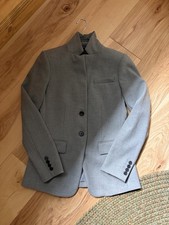 J Crew Regent Four Season Stretch Button Jacket 0 Gray worn Once