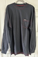 MCR safety cat 2 fire resistant men  s long sleeve shirt with pocket Gray 2XL