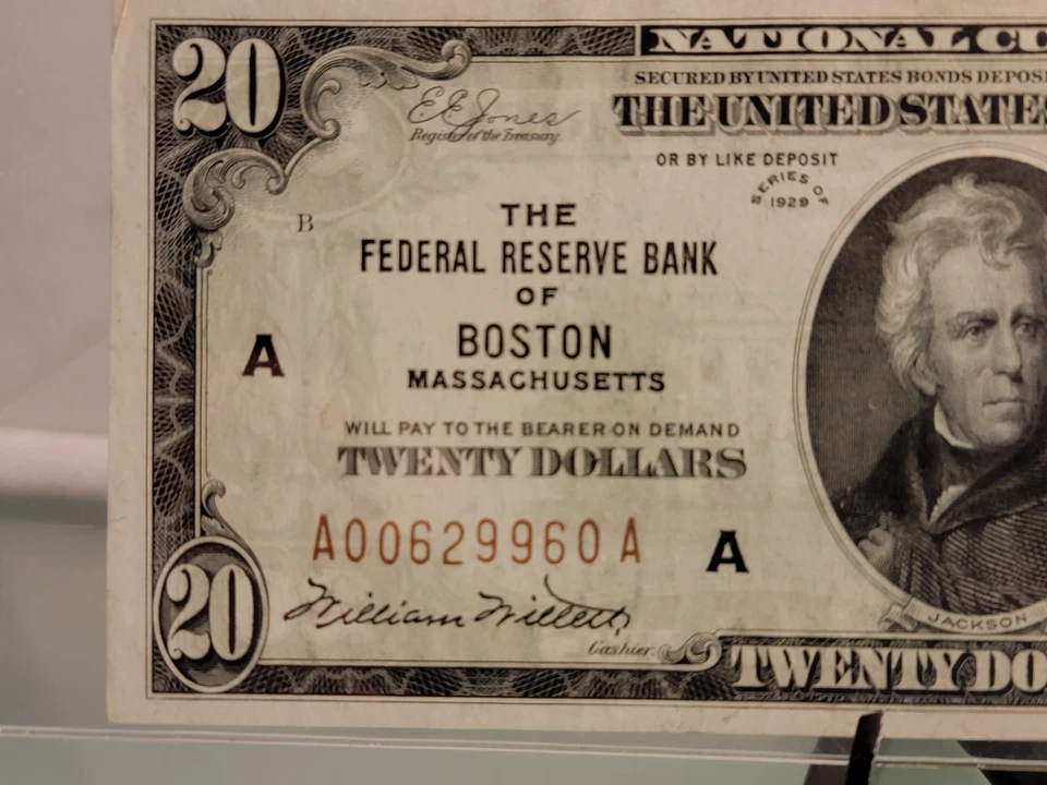 1929 $20 FRBN Fr,#1870-A~ BOSTON Ma. PCGS CERT. @ 64PPQ~ - Image 3 of 4