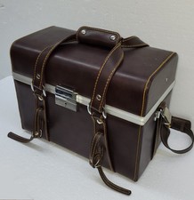 A Collectible Vintage Genuine Leather Hardshell Camera Bag/Case. JAPAN