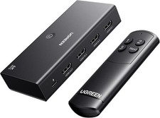 UGREEN HDMI Switch 3 in 1 Out, 4K@60Hz HDMI Splitter with Remote Supports HDR10+