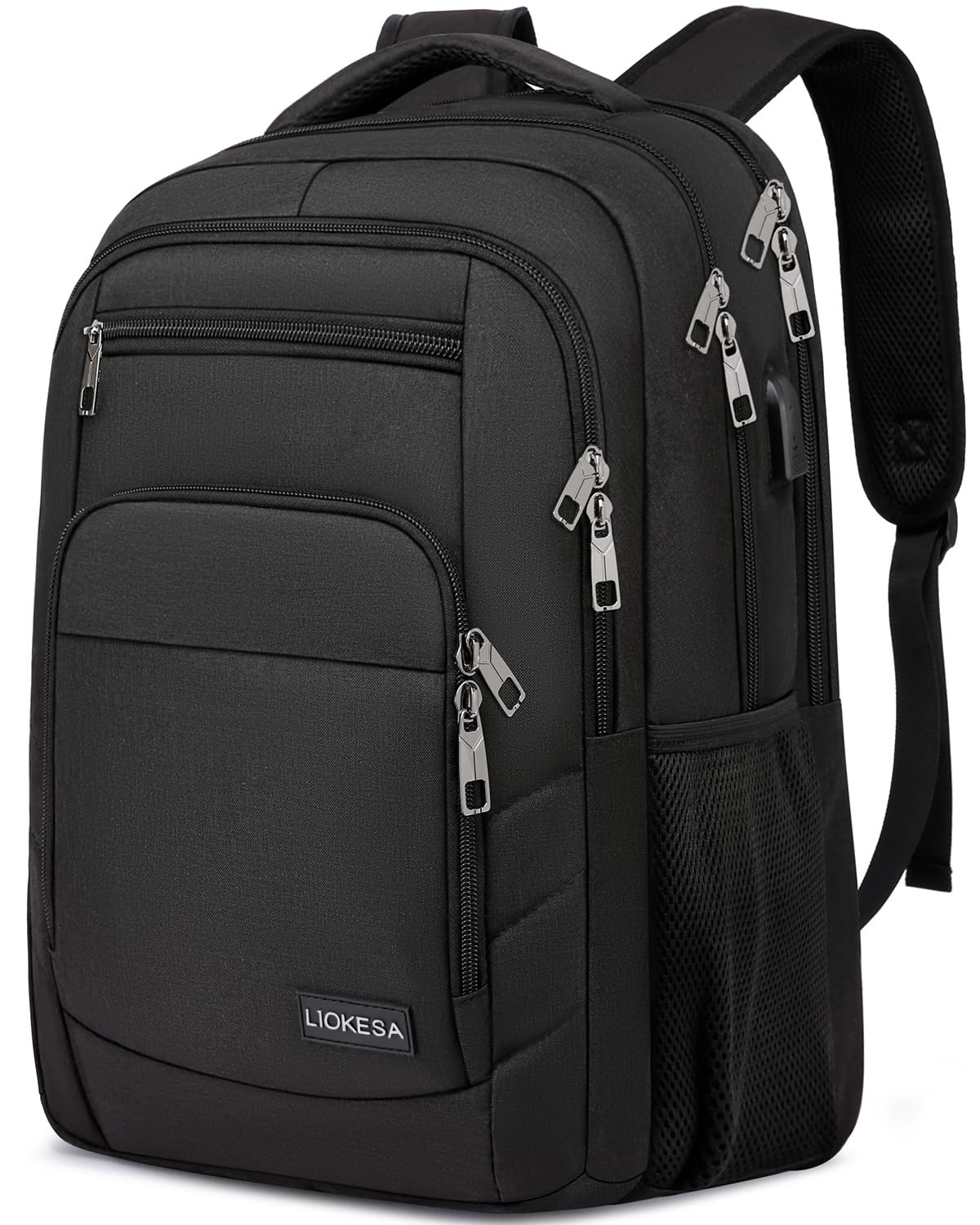 Waterproof Laptop Backpack for Men Women School College Travel Work-image