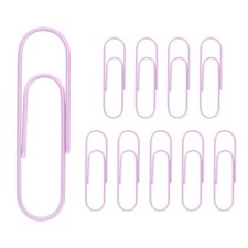 Large 4 Inch, 10 Piece Clip Clip Staple for Giant Metal Clips, Clear