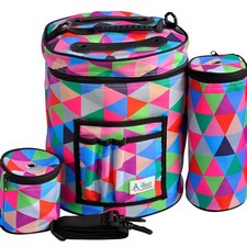 KNITTING CROCHET BAG with ACCESSORIES - Water Resistant Tangle-Free Yarn St