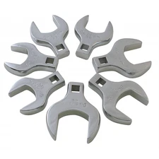 Sunex 9740A 7-Piece 1/2" Drive Full Polish Metric Jumbo Crowfoot Wrench Set
