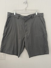 O'Neill Men's Gray Stripe Hybrid Walk  Board Shorts Size 38