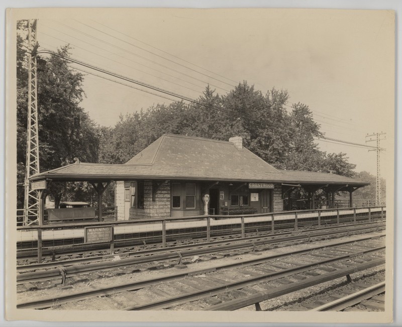 Vintage 1920s Tuckahoe, NY Crestwood Railroad Station/Train Depot Photo