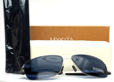 MYKITA Darren 051 Shiny Silver Mens Rectangle Full Rim Sunglasses 58-13-140 B:41