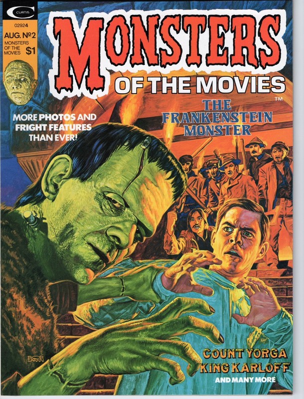 Monsters Of the Movies: #2, August 1974, Magazine, Frankenstein, Karloff 