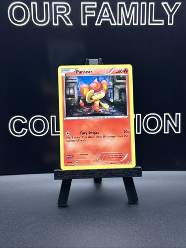 Pansear XY131 Black Star Promo Cosmos Holo SWIRL Pokemon Card