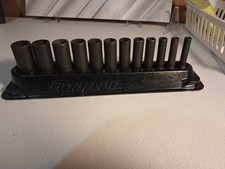 Snap-on 12 Pc 14 Drive 6-point Metric Flank Drive Deep Impact Socket Set 5-15 Snap-on 12 Pc 14 Drive 6-point Metric Flank Drive Deep Impact Socket Set 5-15