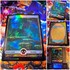 MTG Swamp V.3 🇬🇧  Nm Full Art Expedition Land FOIL Zendikar Rising ZNR OG