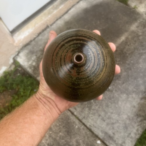Otto and Vivika Heino mid century modern ceramic stoneware Weed Pot Vase. - Picture 3 of 5