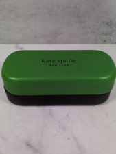 Kate Spade New York Sunglasses/Eyeglasses Hard Shell Case Green Black NEW