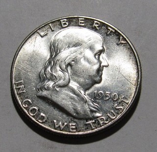 1950 Franklin Half Dollar BU Condition 164SU