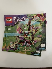 LEGO Friends Jungle Tree Sanctuary 41059 w/ Mia & Instructions