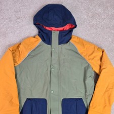 LL Bean Kids Boundless Softshell CB Jacket Deep Olive L 14-16 Hooded Lined New