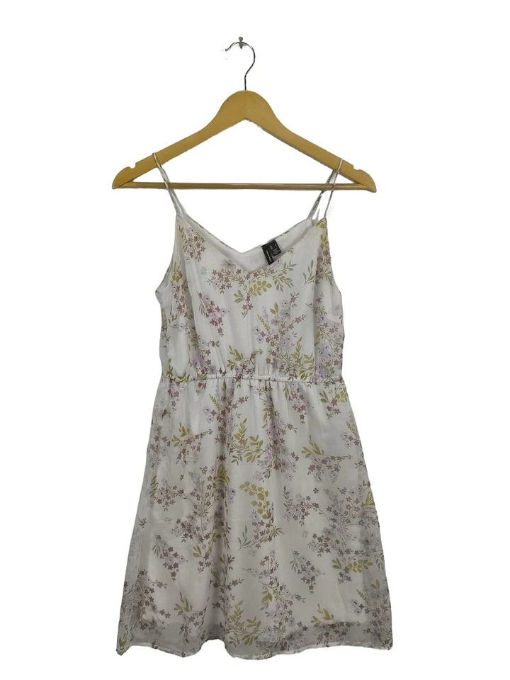 VERO MODA Vestido tipo overol Mujeres Vestido Talla EU 36 blanco-verde-rosa - Imagen 1 de 4