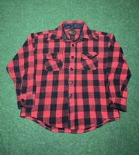 Vintage Kmart Wool 70s Buffalo Plaid M/L Boxy 24x26 Button Up Flannel Shirt