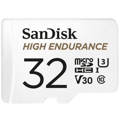 SanDisk High Endurance 32 GB microSD Speicherkarte weiß, UHS-I (U3), Class 10, V