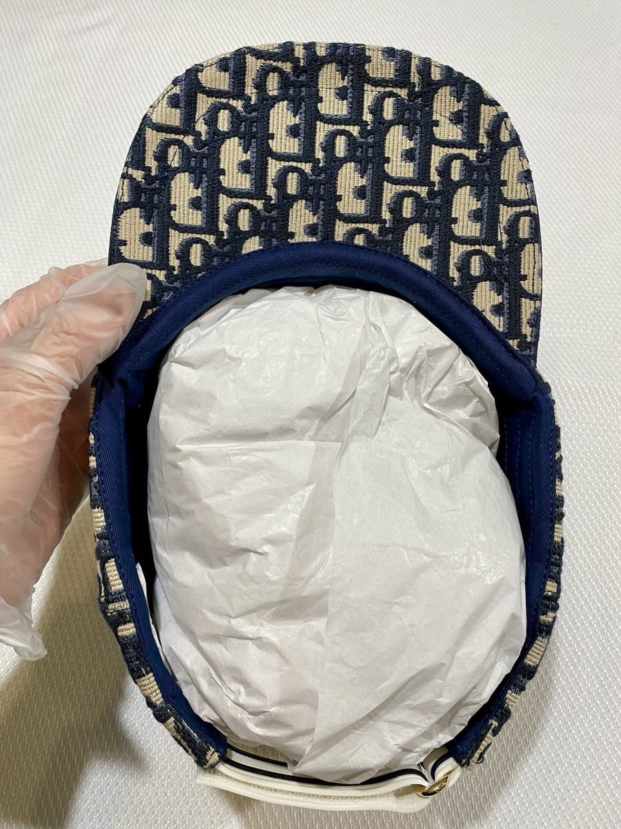 Dior Oblique Baseball Cap Blue White Off | eBay