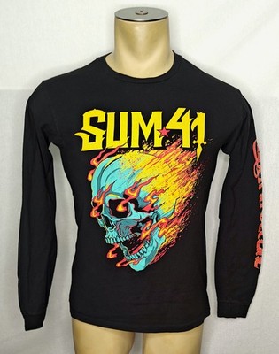 Sum 41 Order in Decline 2019 Canada Tour punk rock band black l/s t-shirt Small