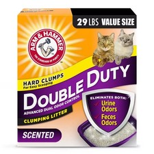 ARM & HAMMER Double Duty Clumping Cat Litter 29 lb | Odor Control Dust-Free 1.03 per pound