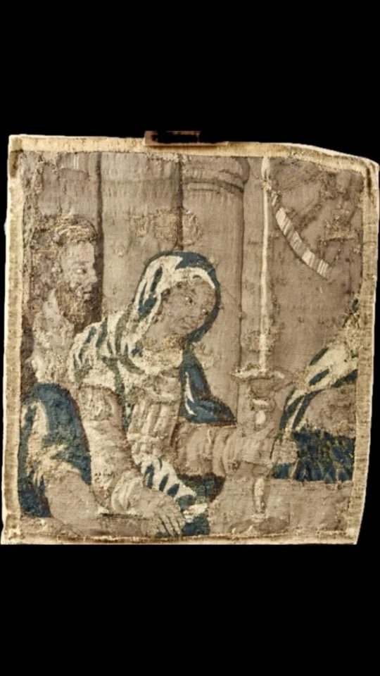 Authentic Aubusson Tapestry from the Felletin workshops, 17th Century. - Photo 3/3