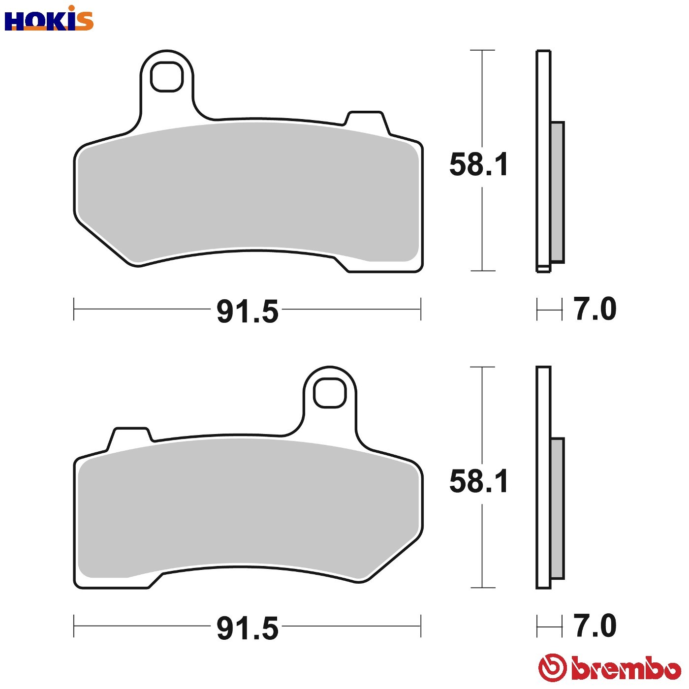 SA brake pad For Harley Davidson FLHXS 1868 Street 19-24 Brembo Front Raod - Image 84