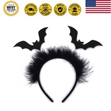 Halloween Bat Headband Black Bat Wings Hair Bands Cute Bats Headpiece Hair Ac...