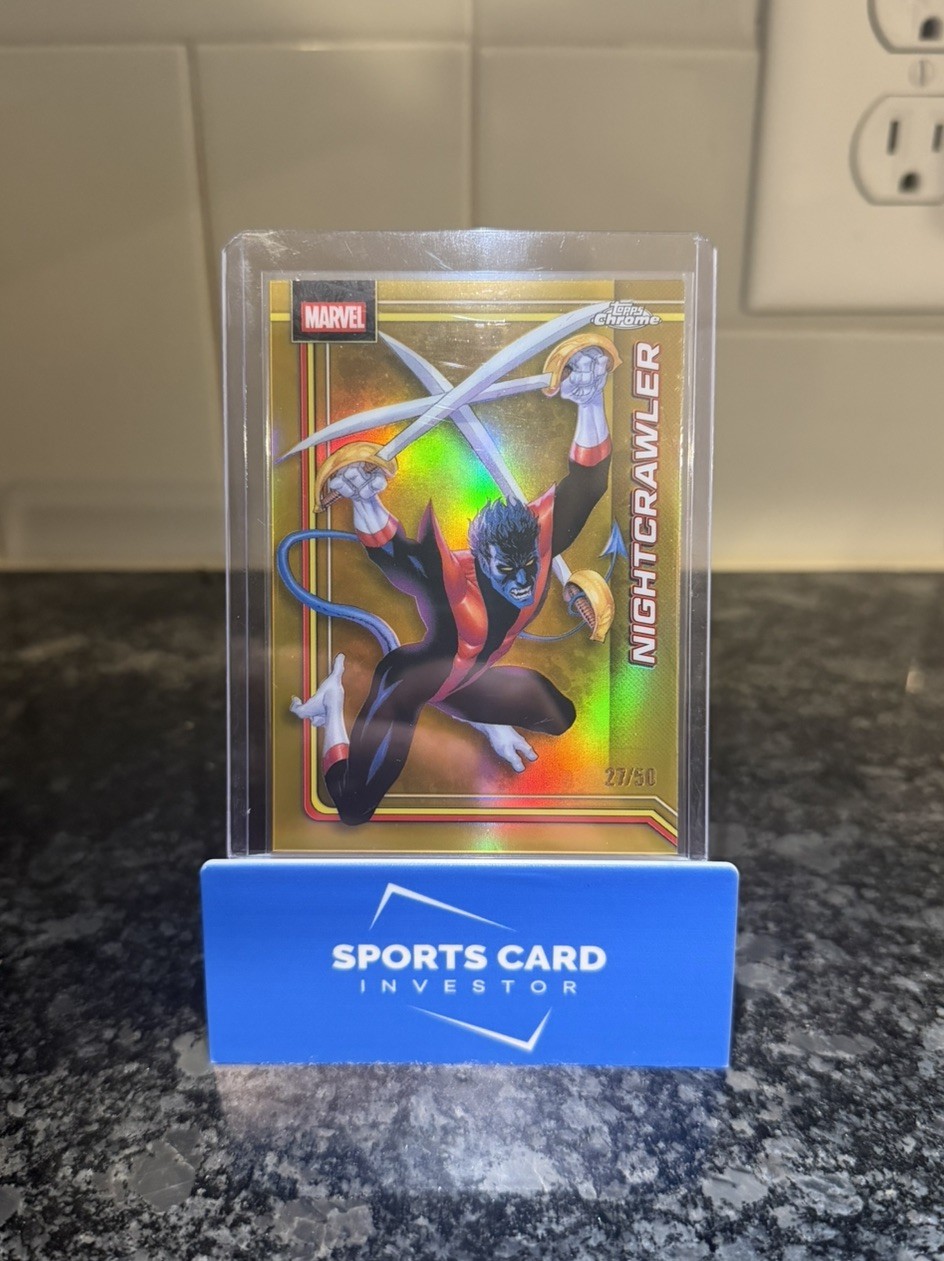 2026 Topps Chrome Marvel 087 Nightcrawler Gold Refractor SP /50