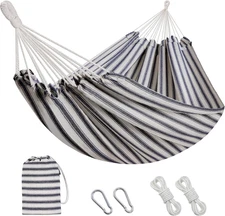 Brazilian Hammock with Tree Straps - Cotton Hammocks Portable Hammock with Carry