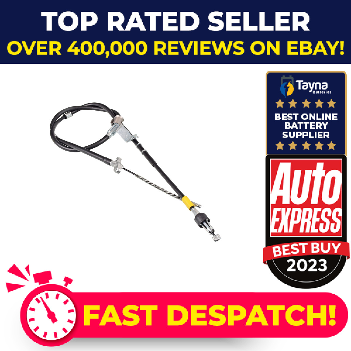 Handbrake Cable fits TOYOTA LAND CRUISER PRADO GRJ120, J12 4.0 Rear Right 1GR-FE