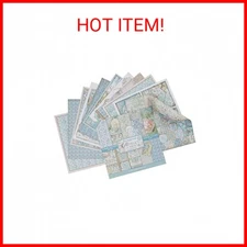 Stamperia International KFT Paper Pad 10 Sheets Double-Sided Azulejos, 30.5 x 30