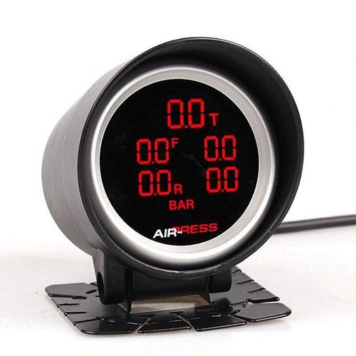 52mm Dual Air Suspension Pressure Gauge fr BAR & PSI Air Ride 1/8NPT ...