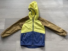 L.L. Bean Kids' Wind and Rain Jacket Medium 5-6 Color Block Lightweight Hooded