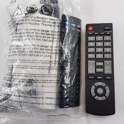 Vizio Smart TV Remote Control Vudu Amazon Netflix Xumo Hulu Redbox 6 Keys