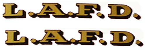 Smith Miller Mick L.A.F.D. water slide decal set send with tracking - Picture 1 of 1