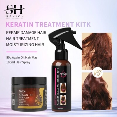 Sevich Haarkur Set 80g Arganöl Feuchtigkeit Haarmaske Reparatur Schäden Haar