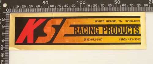VINTAGE KS RACING PRODUCTS WHITE HOUSE TN USA CAR RACE SPONSOR PROMO STICKER - Picture 1 of 1